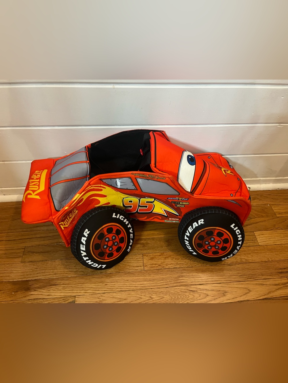 Disney Cars Lightning McQueen Kids Spirit Halloween Costume Car Red 3D Toddler